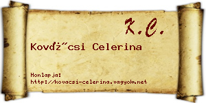 Kovácsi Celerina névjegykártya